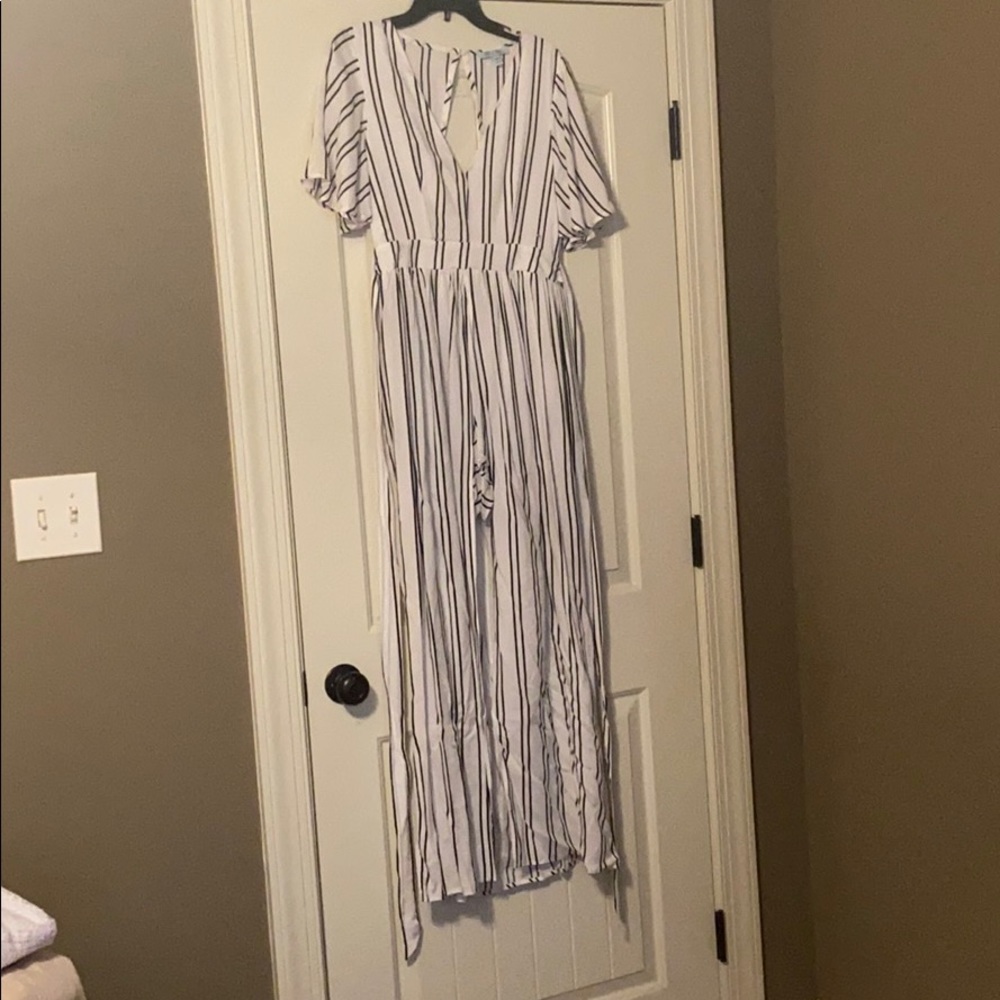 Striped romper